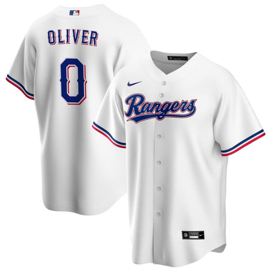 Al Oliver Texas Rangers Nike Home RetiredReplica Jersey - White