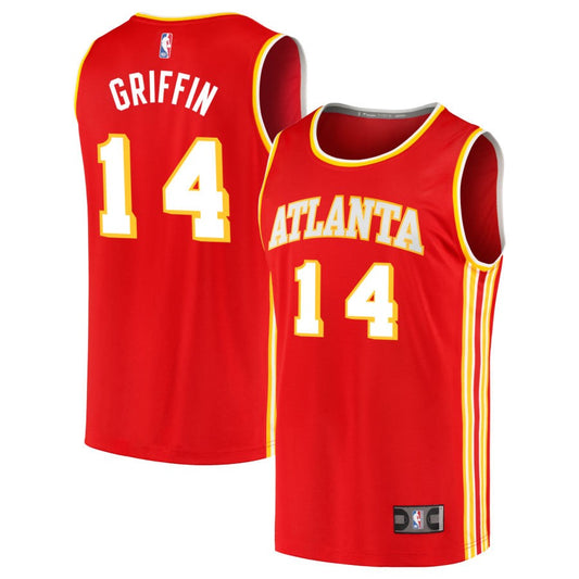 AJ Griffin  Atlanta Hawks Fanatics Branded Youth Fast Break Jersey - Red - Icon Edition