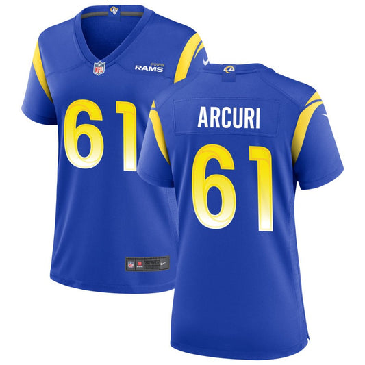 AJ Arcuri Nike Los Angeles Rams Women's Game Jersey - Royal