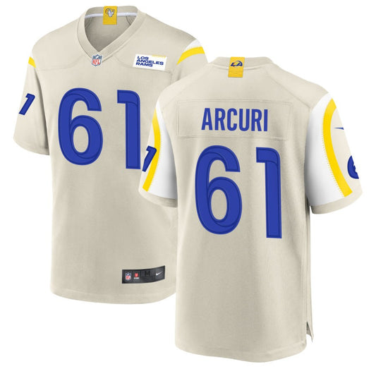 AJ Arcuri Nike Los Angeles Rams Game Jersey - Bone