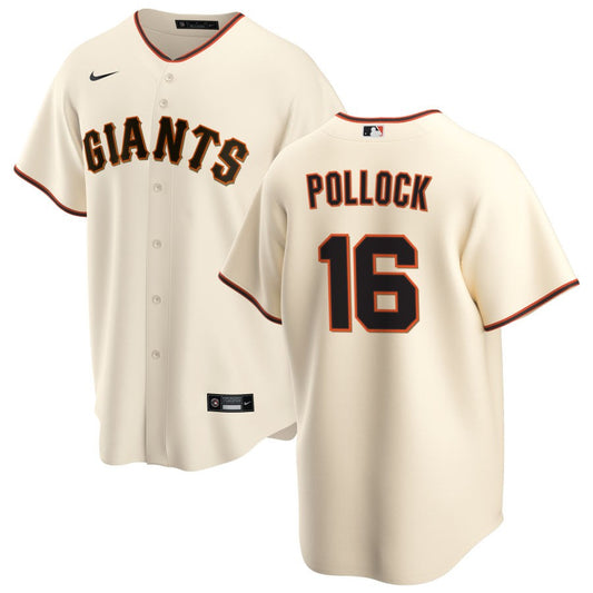 AJ Pollock San Francisco Giants Nike Home Replica Jersey - Cream