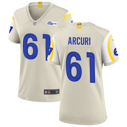 AJ Arcuri Nike Los Angeles Rams Women's Game Jersey - Bone