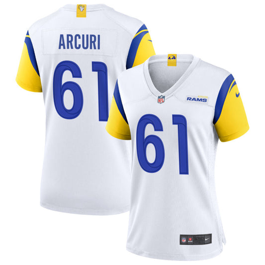 AJ Arcuri Los Angeles Rams Nike Women's Alternate Jersey - White